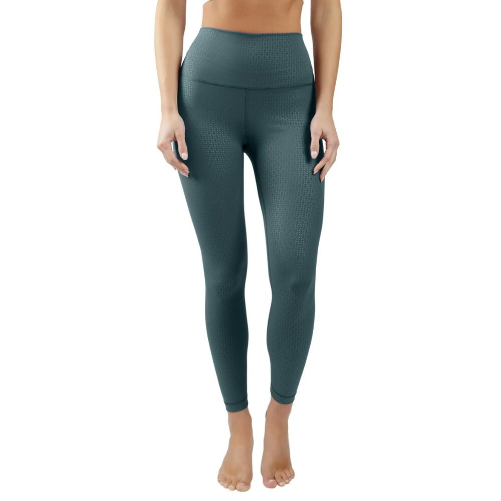 90 Degree By Reflex Printed High Waist Elastic Free 7/8 Ankle Legging
